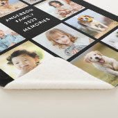 Couverture Sherpa Collage photo simple Personnalisé 11 photo (3/4)