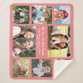 Couverture Sherpa Collage photo Tante 8 (Devant)