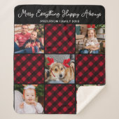 Couverture Sherpa Collage photo unique 5 (Devant)