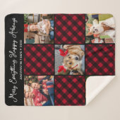 Couverture Sherpa Collage photo unique 5 (Devant (Horizontal))