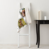 Couverture Sherpa Collage photo unique Pet Memorial (En situation)