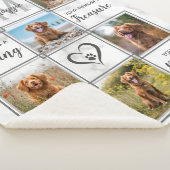 Couverture Sherpa Collage photo unique Pet Memorial (3/4)