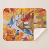 Couverture Sherpa Collecte d'oiseaux d'automne (Devant (Horizontal))