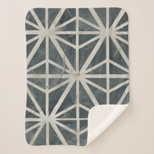 Couverture Sherpa Collection de carreaux neutres (Devant)