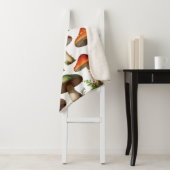 Couverture Sherpa Collection de champignons Design Motif (En situation)