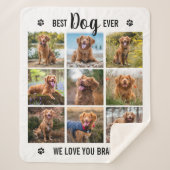 Couverture Sherpa Collection photo blanche de Best Dog Ever (Devant)
