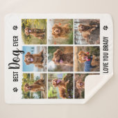 Couverture Sherpa Collection photo blanche de Best Dog Ever (Devant (Horizontal))