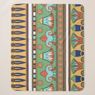 Couverture Sherpa Collection Vintage d'ornement égyptien