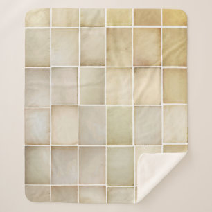 Couverture Sherpa Collection vintage : vieux jeu de papier.