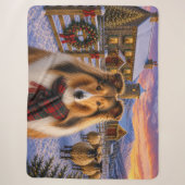 Couverture Sherpa Collie Holiday (Devant)