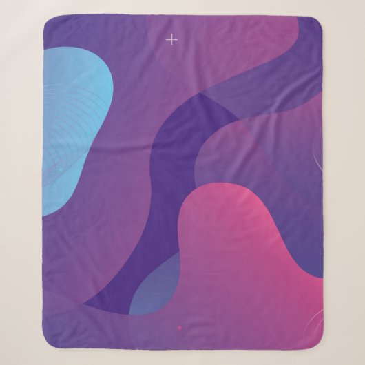 Couverture Sherpa Color gradient background design. Abstract geometr (Devant)