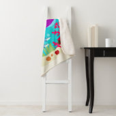 Couverture Sherpa Coloré Ocean Sea Animals Nom des enfants (En situation)