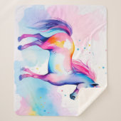 Couverture Sherpa Coloré Pony 2 (Devant)