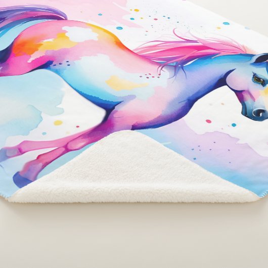 Couverture Sherpa Coloré Pony 2 (3/4)