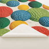 Couverture Sherpa Colorful Golf Ball Pattern (3/4)