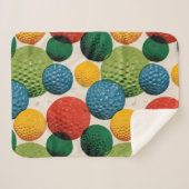 Couverture Sherpa Colorful Golf Ball Pattern (Devant (Horizontal))
