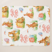 Couverture Sherpa Colorful seamless pattern with spring easter conce (Devant (Horizontal))