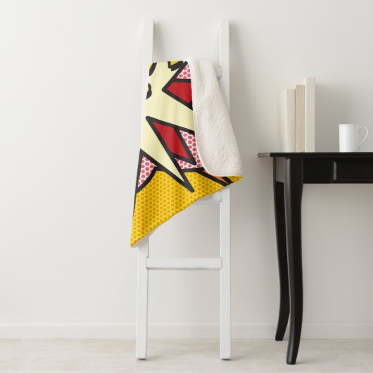 Couverture Sherpa Comic Book moderne Typographique POP tendance Fun (En situation)