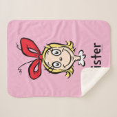Couverture Sherpa Comment Grinch Stol Christmas | Grinch Sister (Devant (Horizontal))