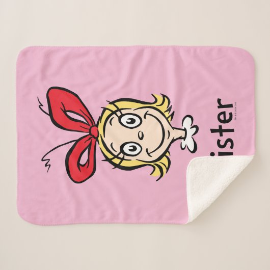 Couverture Sherpa Comment Grinch Stol Christmas | Grinch Sister (Devant (Horizontal))