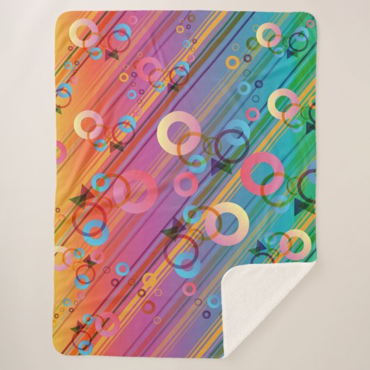 Couverture Sherpa Composition Abstraite (Devant)