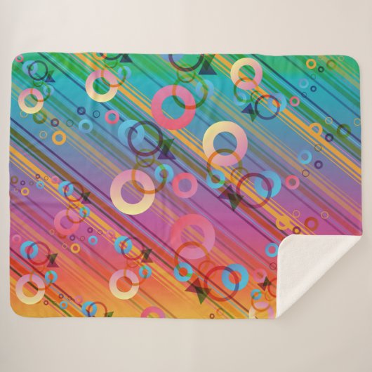 Couverture Sherpa Composition Abstraite (Devant (Horizontal))