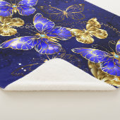 Couverture Sherpa Composition avec papillons Sapphire (3/4)