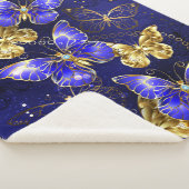 Couverture Sherpa Composition avec papillons Sapphire (3/4)
