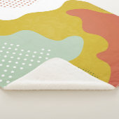 Couverture Sherpa Composition géométrique abstraite moderne avec déc (3/4)