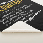 Couverture Sherpa Comptable Funny Definition Cadeau personnalisé (3/4)