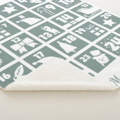 Couverture Sherpa Compte à rebours de Noël Calendrier de l'Avent (3/4)