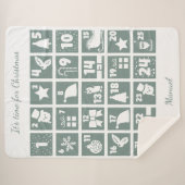 Couverture Sherpa Compte à rebours de Noël Calendrier de l'Avent (Devant (Horizontal))