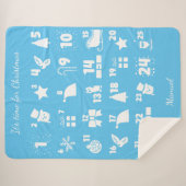 Couverture Sherpa Compte à rebours de Noël Calendrier de l'Avent (Devant (Horizontal))