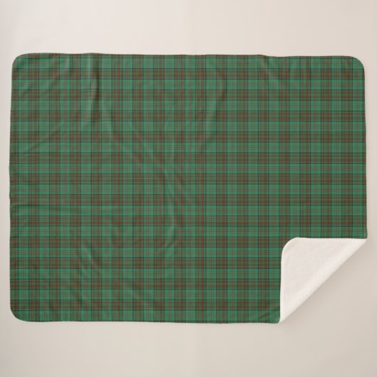 Couverture Sherpa Comté d'Irlande Dublin Tartan (Devant (Horizontal))
