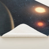 Couverture Sherpa Concept de l'artiste illustrant Kepler-16b. (3/4)