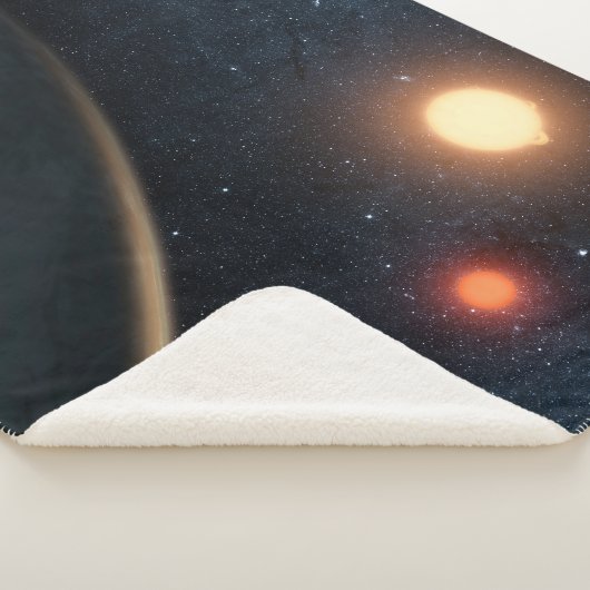 Couverture Sherpa Concept de l'artiste illustrant Kepler-16b. (3/4)