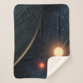 Couverture Sherpa Concept de l'artiste illustrant Kepler-16b. (Devant)