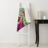 Couverture Sherpa Conception abstraite du perroquet tropical (En situation)