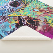 Couverture Sherpa Conception abstraite du perroquet tropical (3/4)