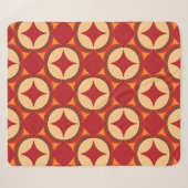 Couverture Sherpa Conception Abstraite Géométrique Rouge (Devant (Horizontal))