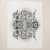 Couverture Sherpa Conception artistique tribale (Devant)