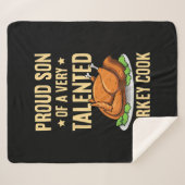 Couverture Sherpa Conception d'action de grâces pour un fils d'un cu (Devant (Horizontal))