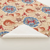 Couverture Sherpa Conception de coeur Crustacé (3/4)