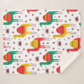 Couverture Sherpa Conception de couleur à plat motif Camel (Devant (Horizontal))