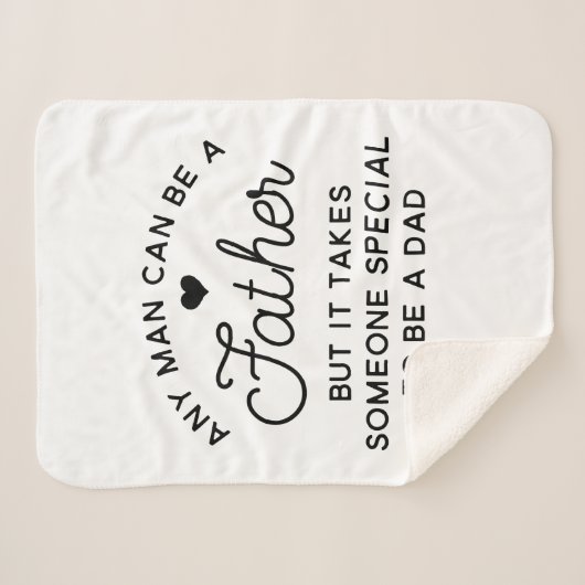 Couverture Sherpa Conception de devis papa spécial (Devant (Horizontal))