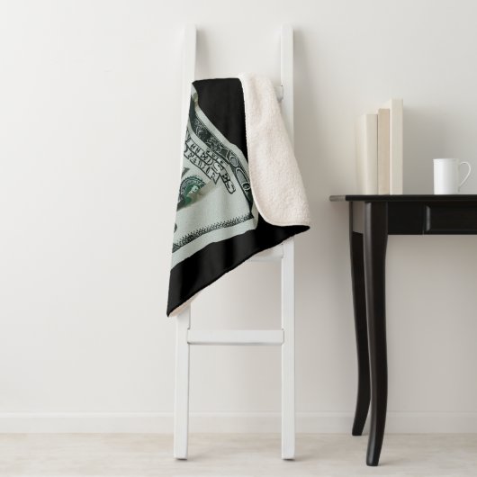 Couverture Sherpa Conception de facture moderne effondrée de 100 $ (En situation)