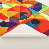 Couverture Sherpa Conception de géométrie de couleur Bauhaus (3/4)