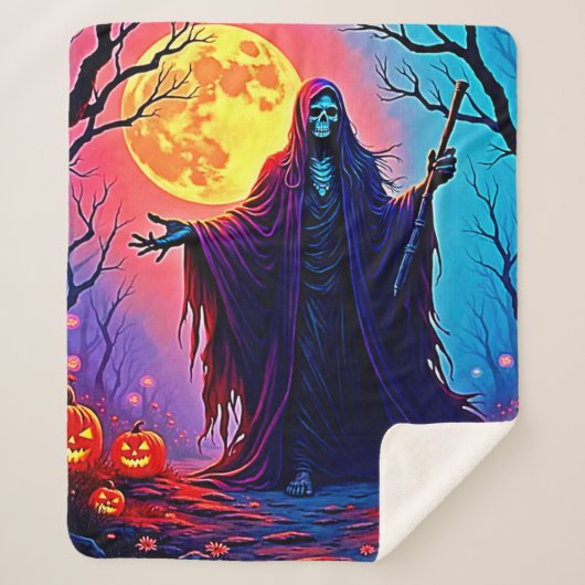 Couverture Sherpa Conception de l'appel de éffrayant Moon Death (Devant)