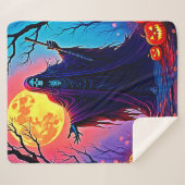 Couverture Sherpa Conception de l'appel de éffrayant Moon Death (Devant (Horizontal))