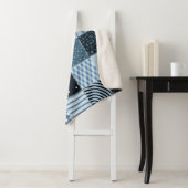 Couverture Sherpa Conception de surfaces composées. Motif de patchwo (En situation)